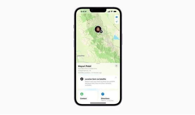 山亭苹果14维修分享iPhone14系列中 FindMy功能通过卫星分享位置方法教程 